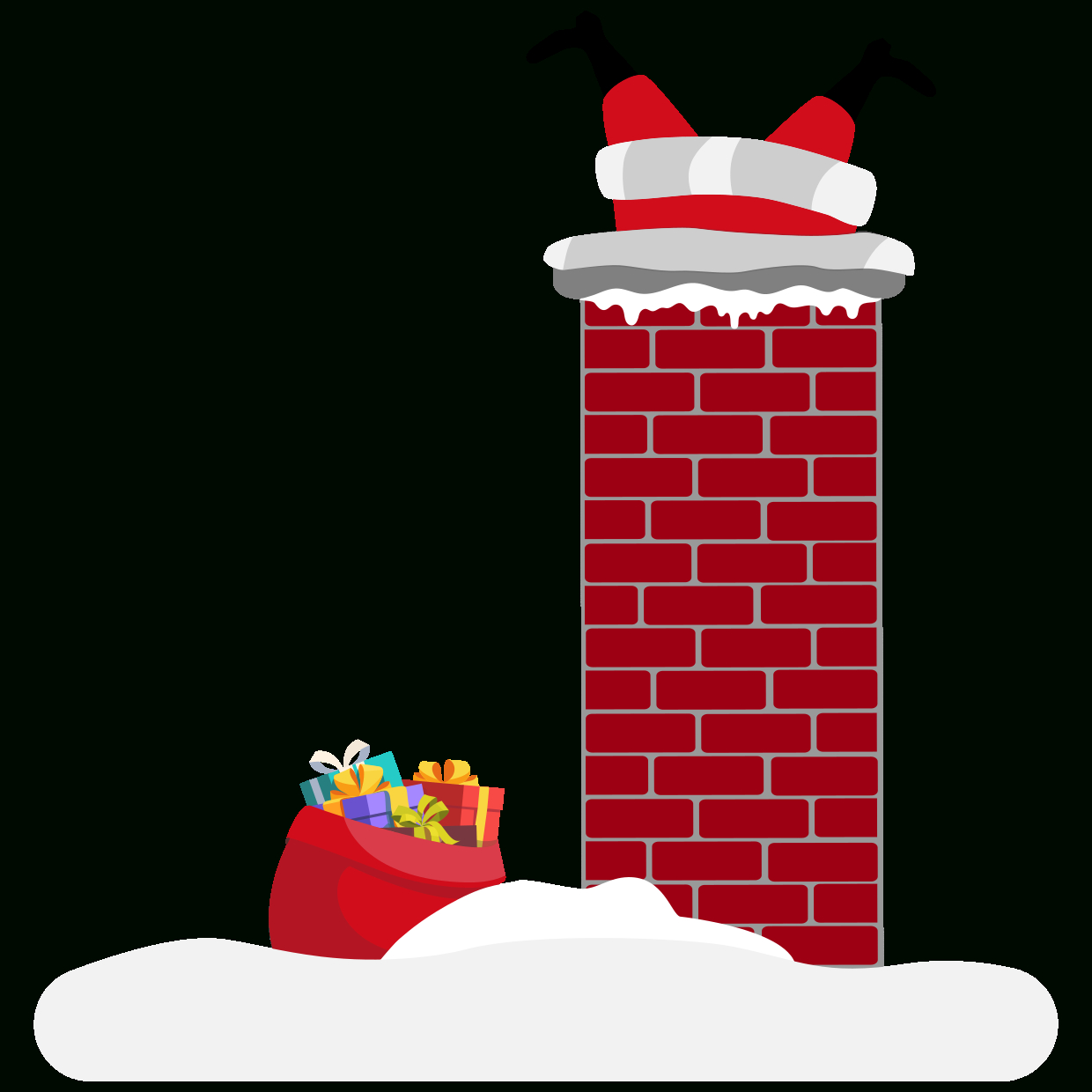 Funny Santa Stuck In Chimney Christmas Sign Template | Square Signs intended for Santa Chimney Printable