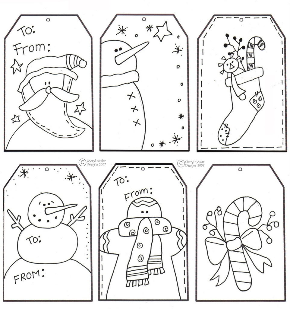 Gift Tag Coloring Page | Dreaming Of Christmas in Christmas Gift Tags to Color Printable