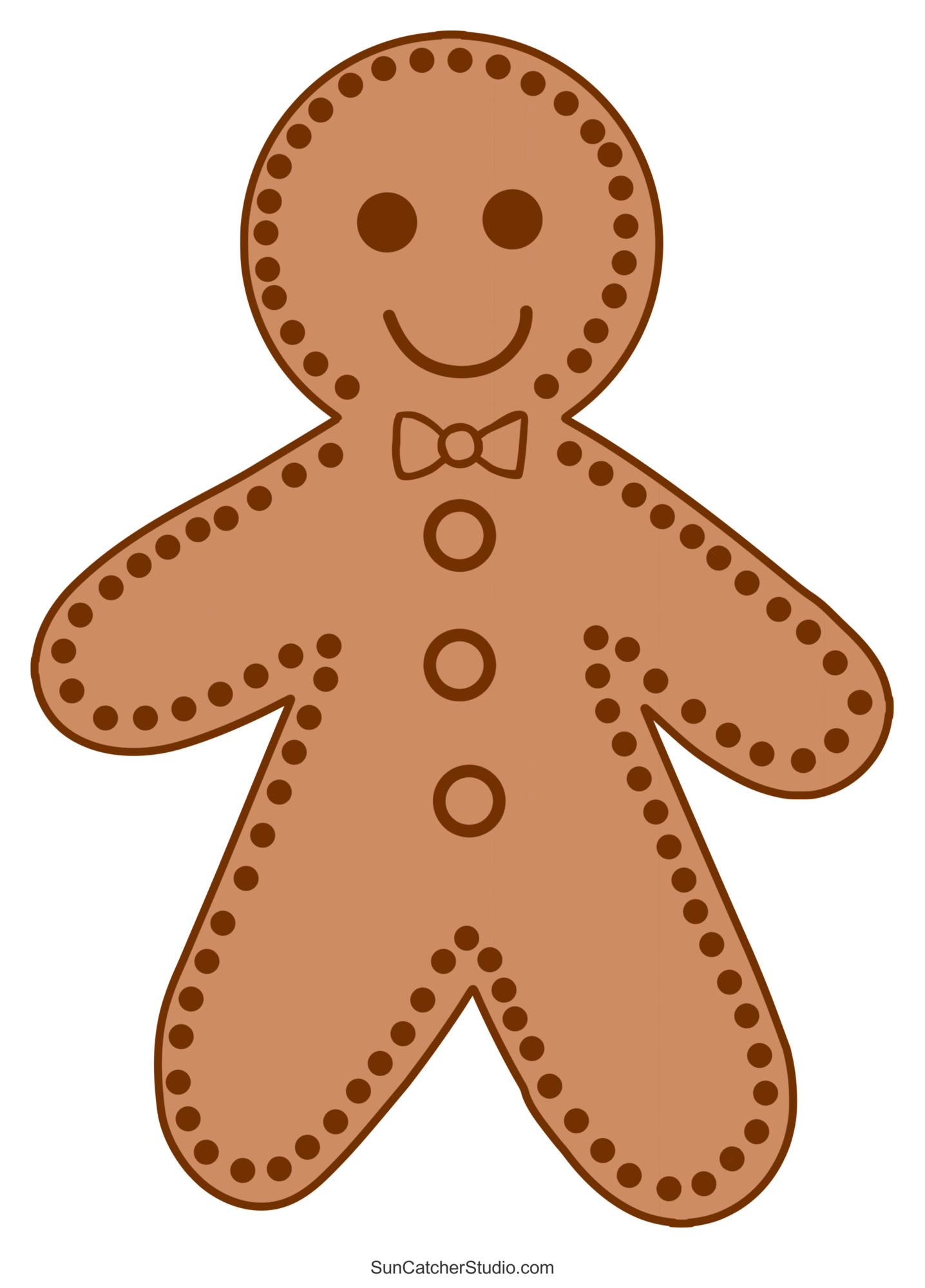 Gingerbread Man Templates (Printable Outlines And Patterns) – Free intended for Gingerbread Ornament Printable