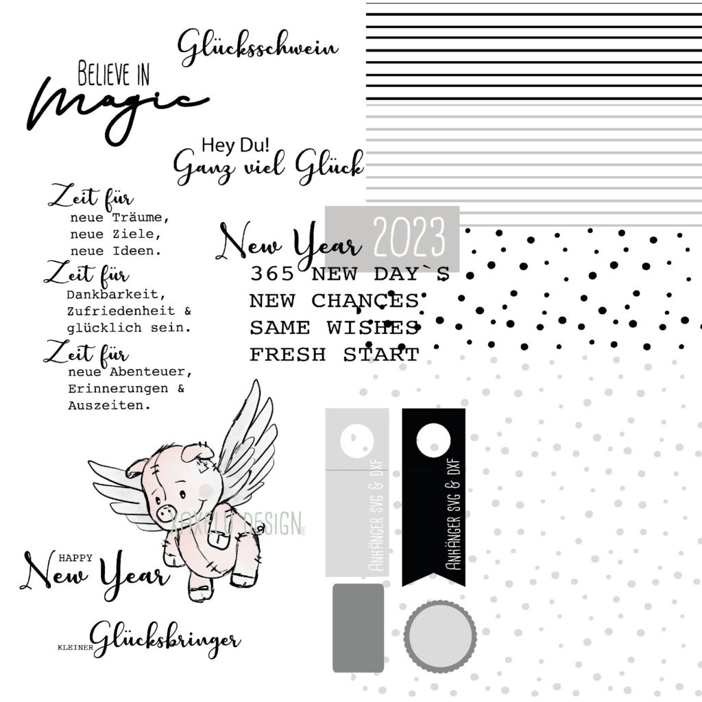 Glücksschwein - Xaxeludesign within Printable Closed New Year&amp;#039;S Day Sign