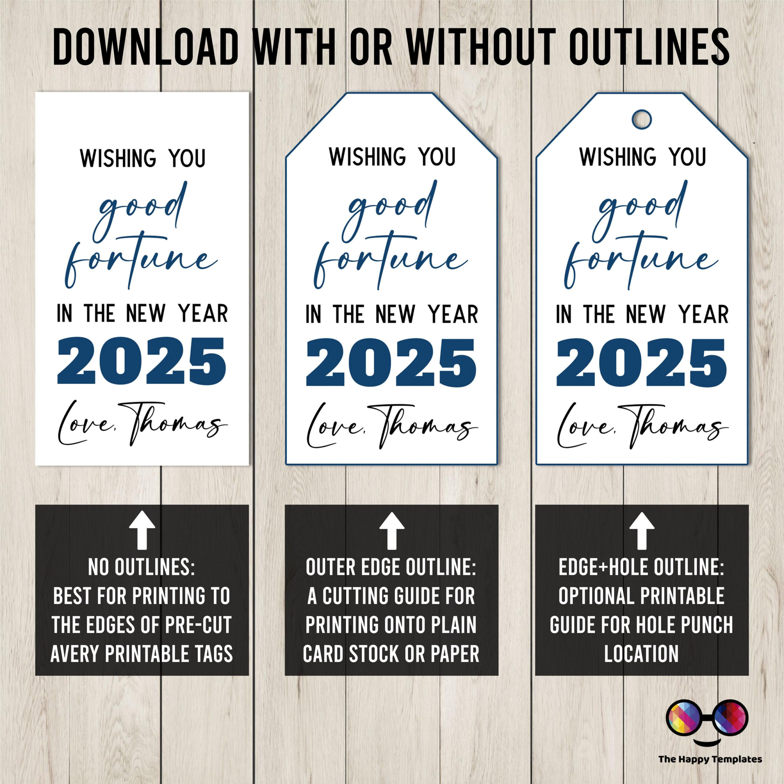 Good Fortune New Year&amp;#039;S Thank You Tag | New Year&amp;#039;S Eve Editable within Wishing You Good Fortune in the New Year Printable