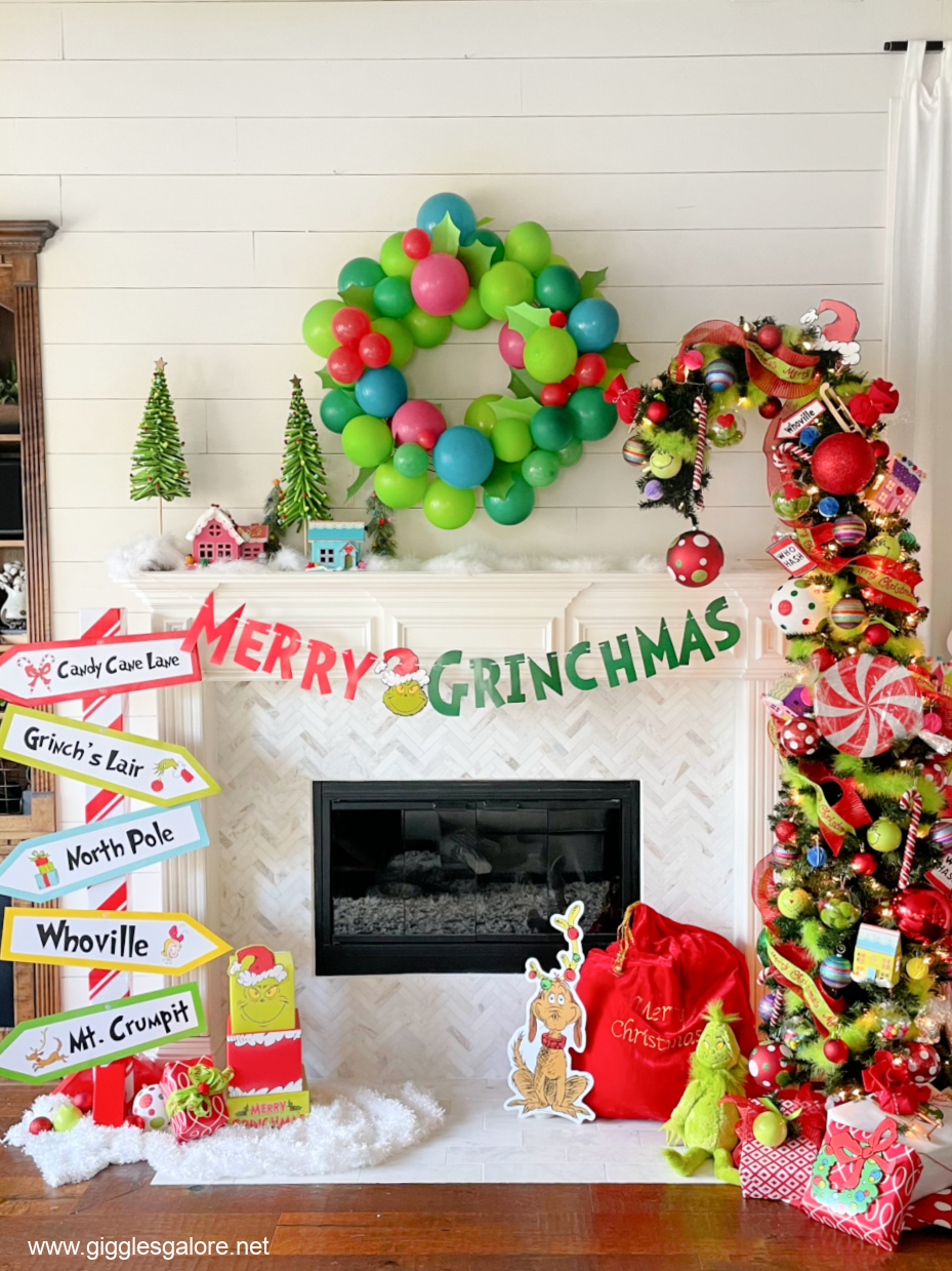 Grinch Christmas Tree - Giggles Galore with Printable Grinch Christmas Tree Template