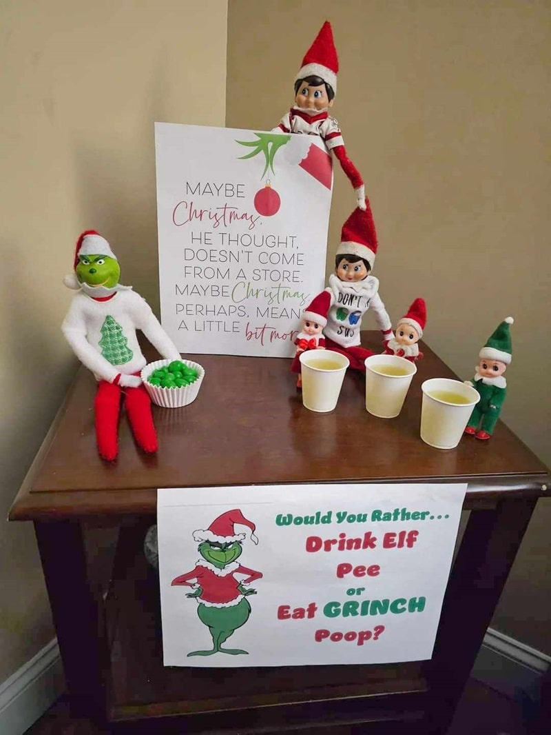 Grinch Elf Ideas | Finding Myself Young for Printable Grinch Face For Elf On The Shelf