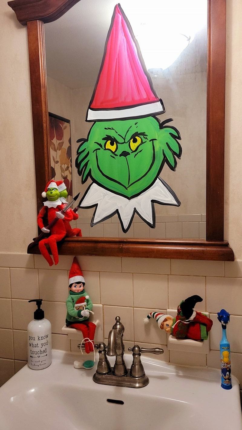 Grinch Elf Ideas | Finding Myself Young with regard to Printable Grinch Face For Elf on the Shelf