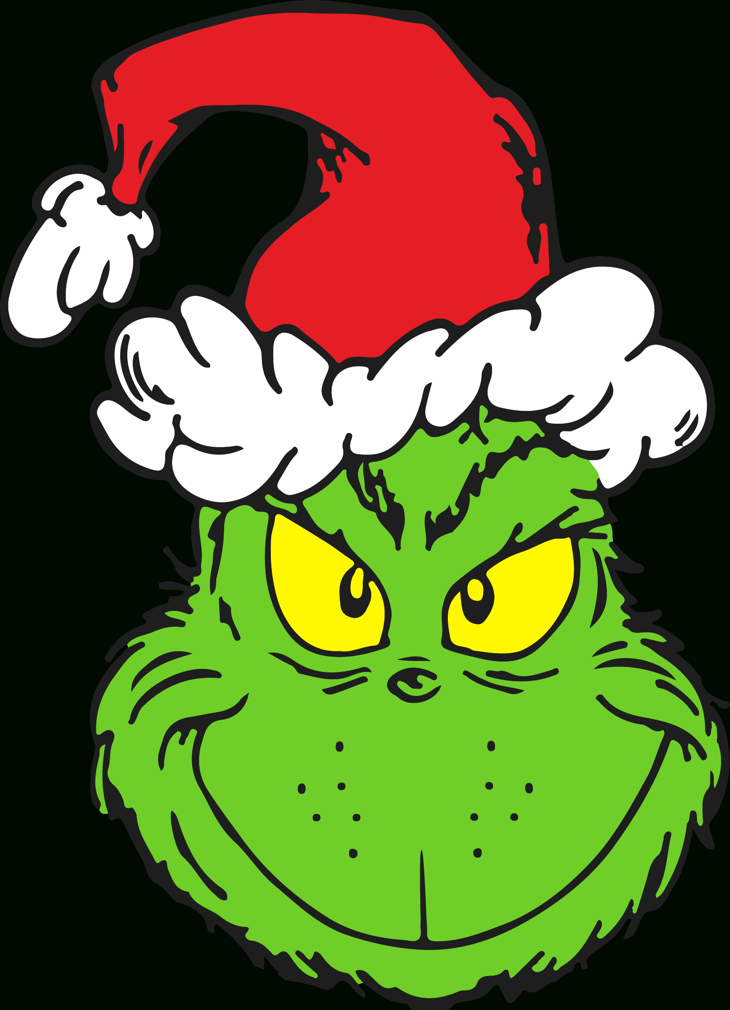 Grinch Face Svg, Grinch Christmas Svg, The Grinch Svg, Grinc inside Printable Grinch Face