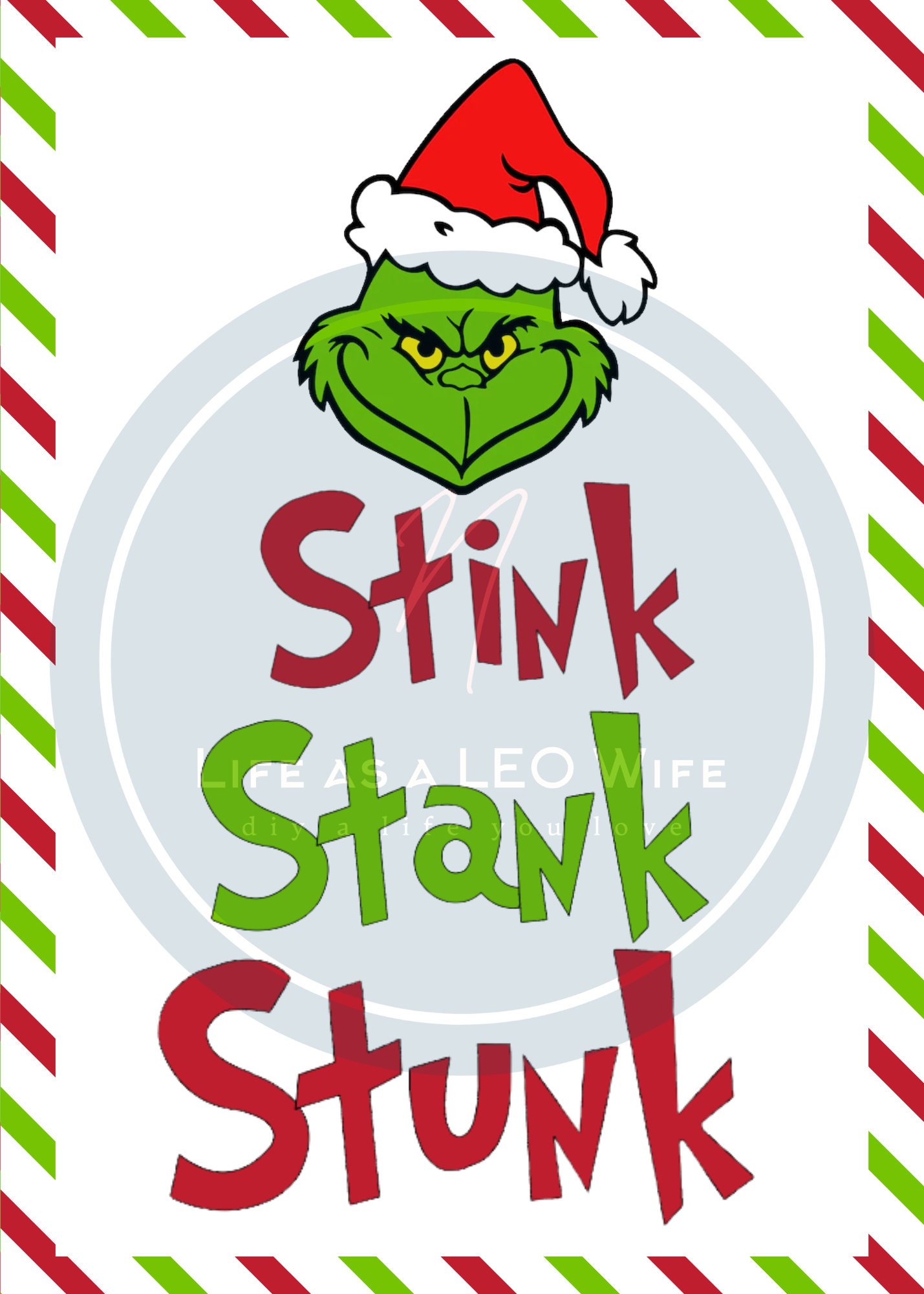 Grinch Movie Night Or Party Printables - Life As A Leo Wife intended for Free Christmas Grinch Printable