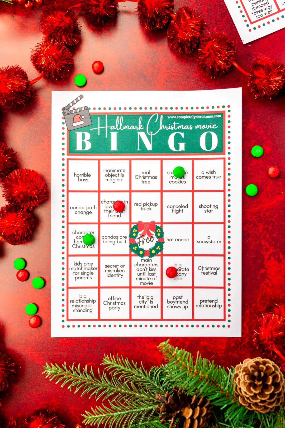 Hallmark Christmas Movie Bingo Printable - Free! - Completely within Free Printable Hallmark Cards