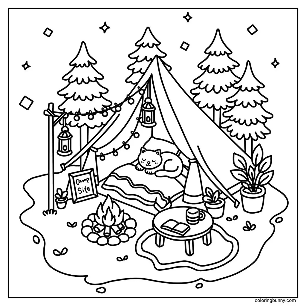 Hand-Drawn Cozy Coloring Pages (79 Free Printable Pdfs) with Cozy Christmas Coloring Pages