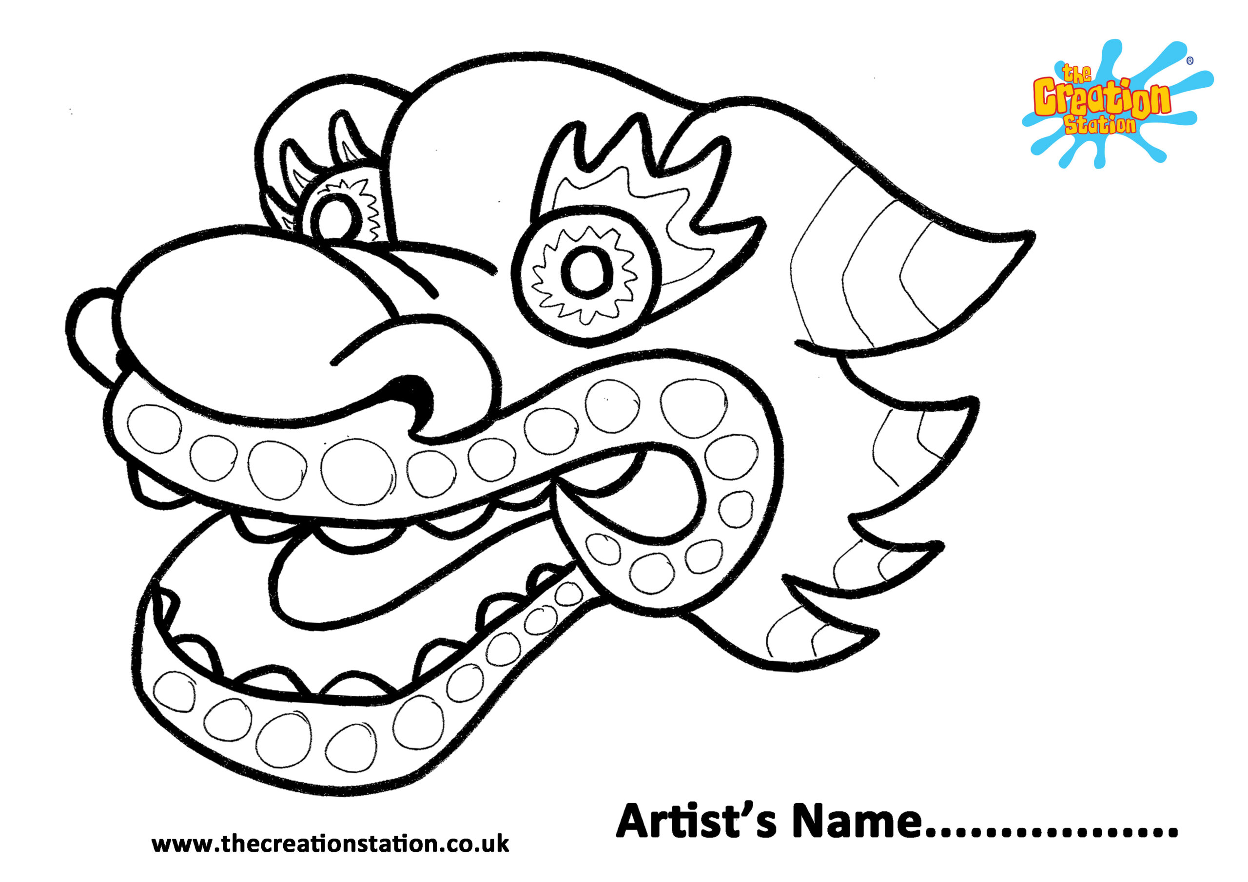Happy Chinese New Year! | Enjoy Creative Fun with Chinese New Year Dragon Head Printable