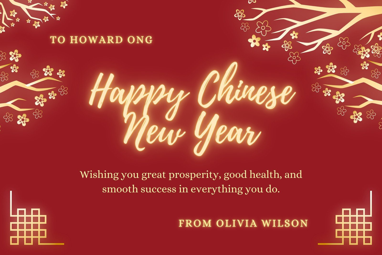 Happy Chinese New Year Free Custom Printable Chinese New Year Card throughout Free Printable Chinese New Year Cards