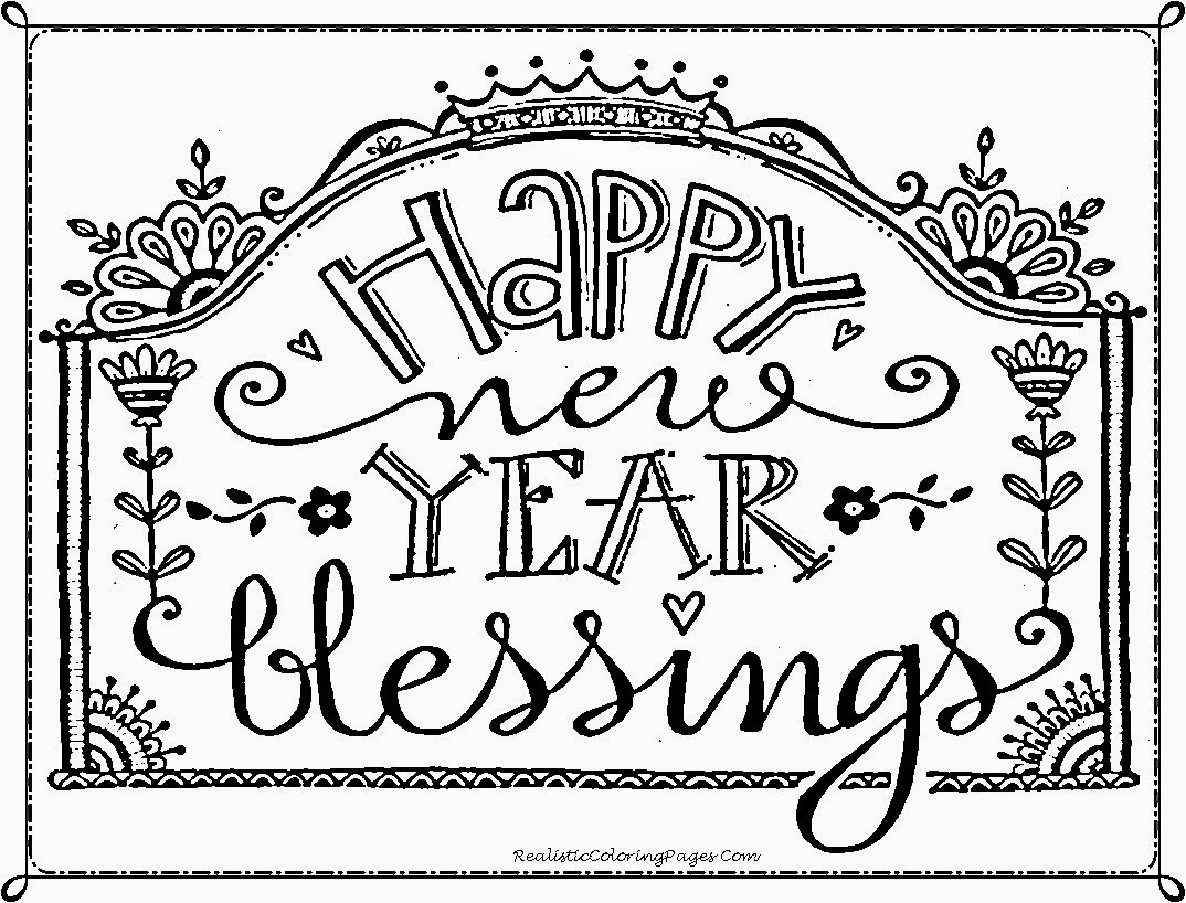 Happy New Year Coloring Pages #613333 | Clipart Library throughout Free Printable New Years Clip Art