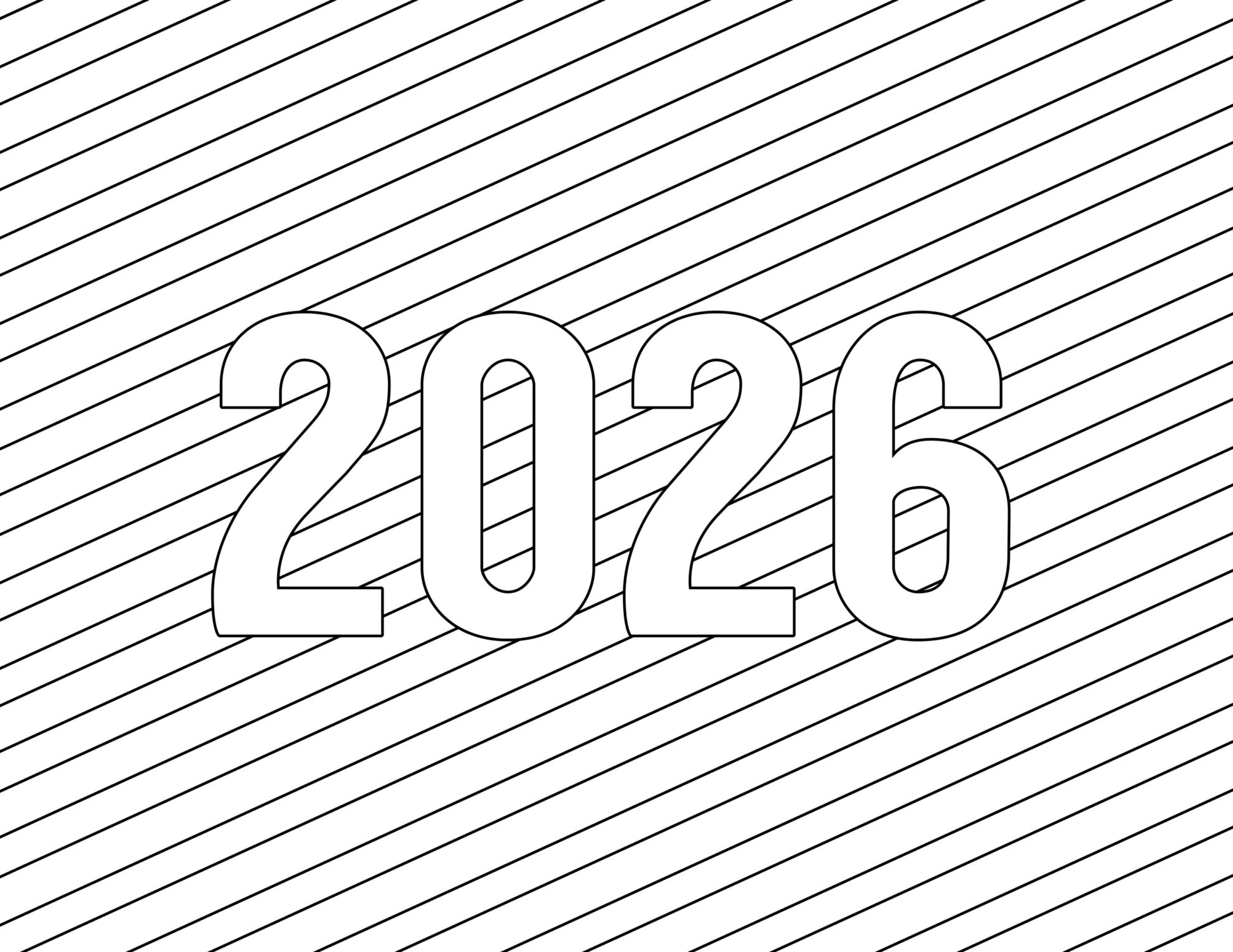 Happy New Year Coloring Pages Free Printable - Paper Trail Design for Free Printable Happy New Year 2026 Coloring Pages