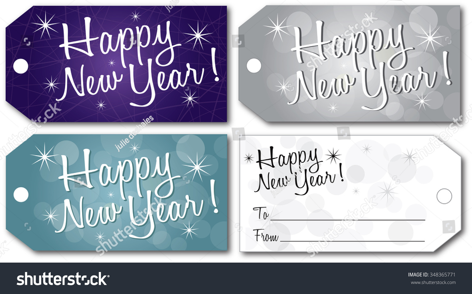 Happy New Year Gift Tag Vector Stock Vector (Royalty Free in Happy New Year Gift Tag Printable