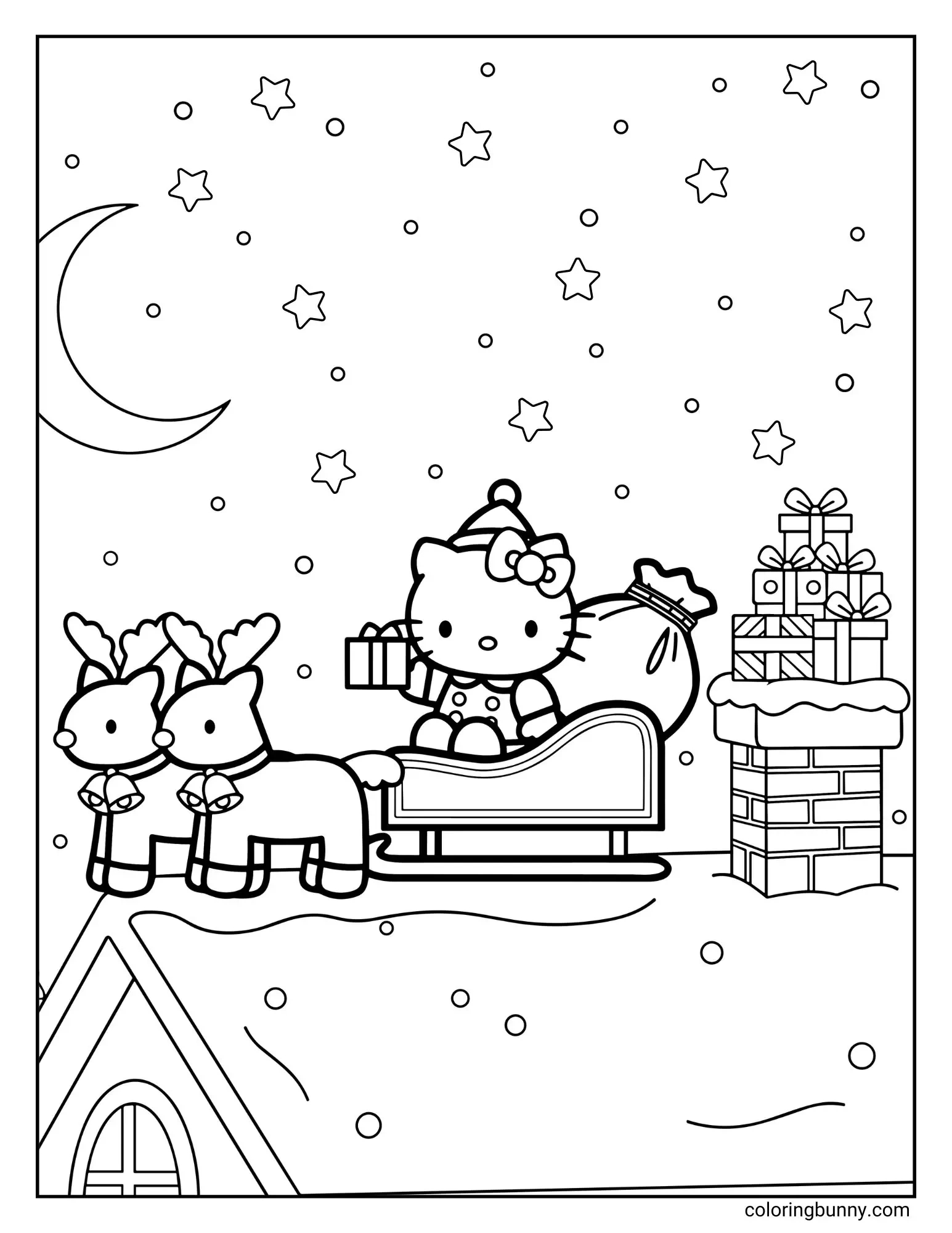 Hello Kitty Christmas Coloring Pages (40 Free Printable Pdfs) regarding Printable Hello Kitty Christmas