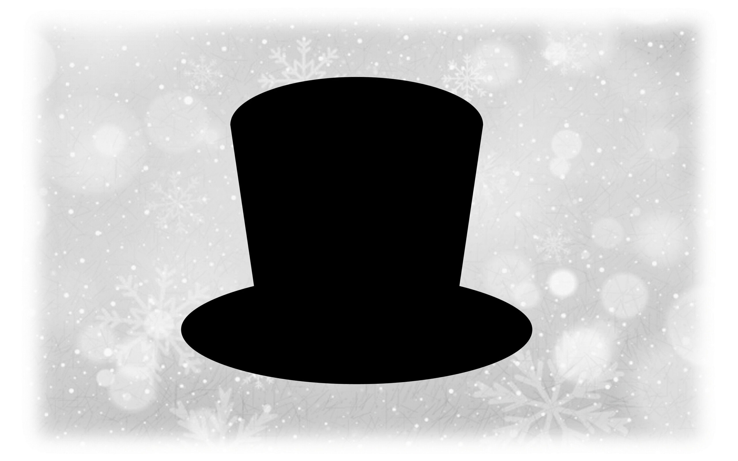 Holiday Clipart: Simple Easy Solid Black Top Hat Like For A for Black Snowman Hat Printable