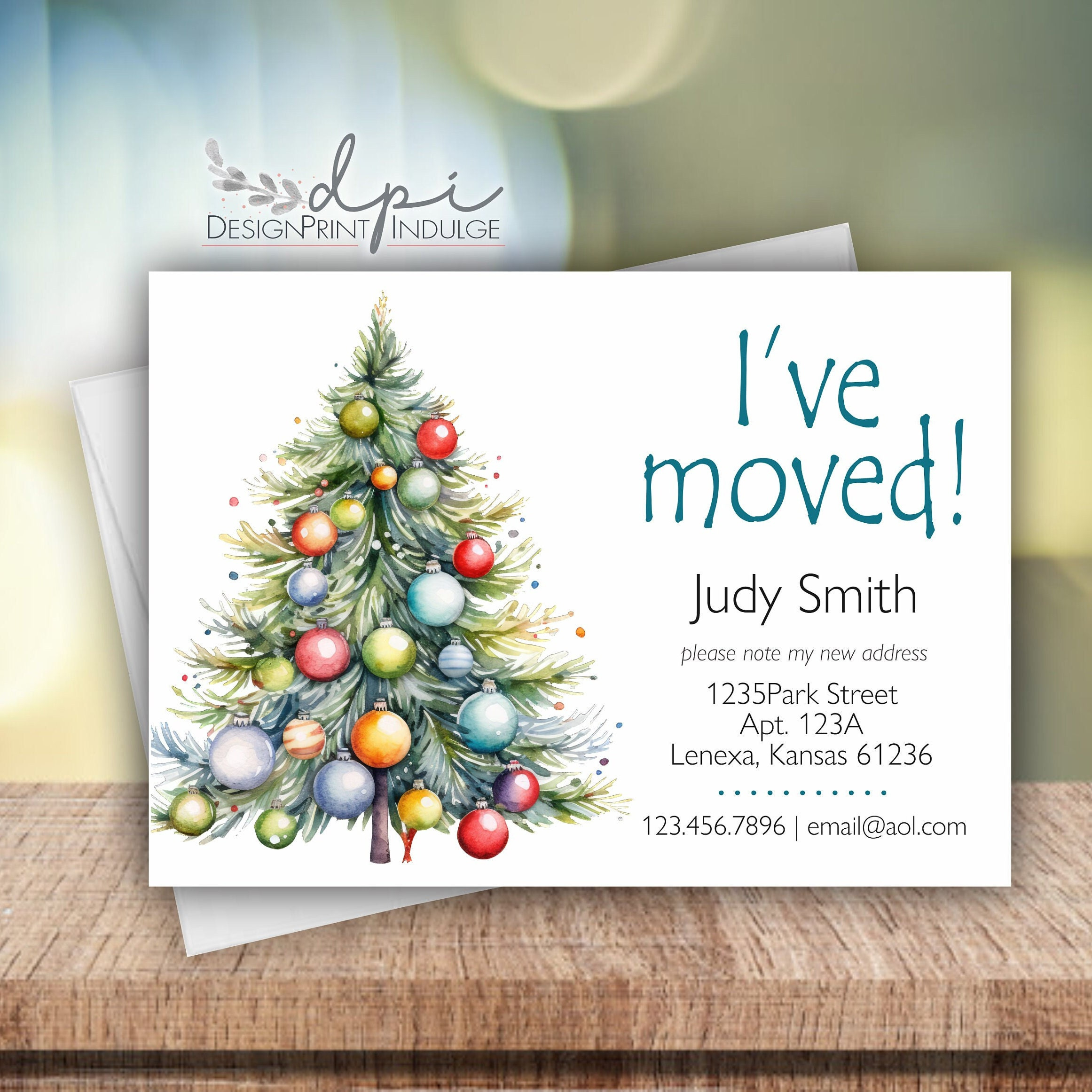 Holiday Moving Announcement - Etsy pertaining to Printable Moving Announcement Christmas Card