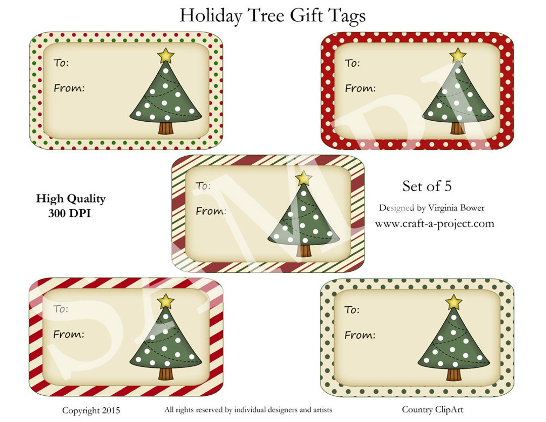 Holiday Tree Gift Tags - Christmas Gift Tags - Printable Gift Tags intended for Christmas Tree Tags Printable