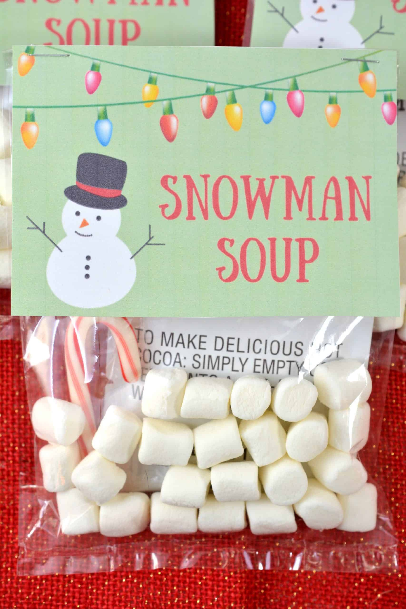 Homemade Holiday Gift Idea: Snowman Soup With Free Printable inside Printable Snowman Soup Recipe