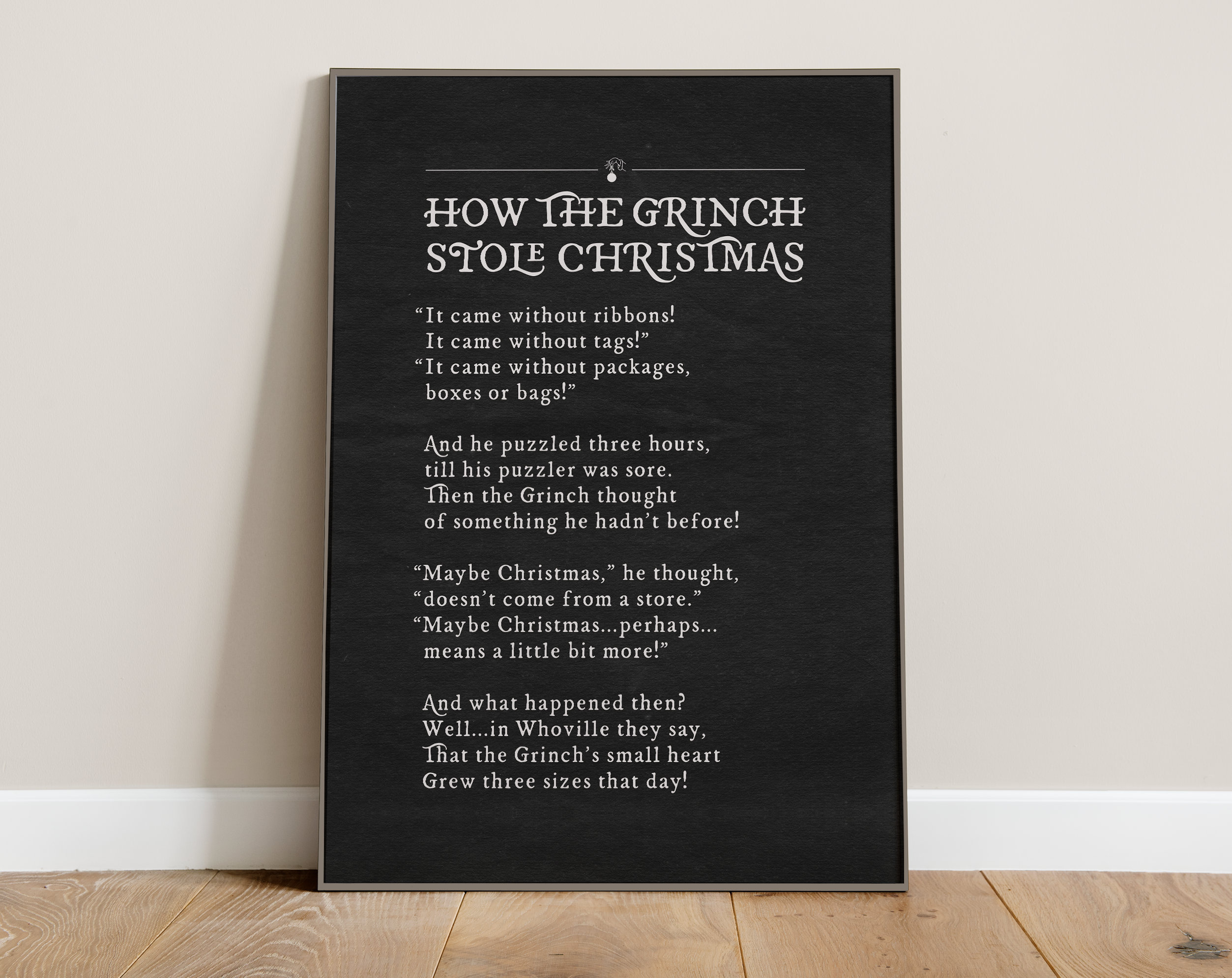 How The Grinch Stola Weihnachten Zitat Digital Download - Etsy.de pertaining to How The Grinch Stole Christmas Text Printable