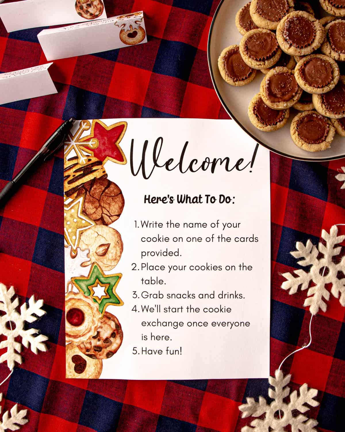 How To Host A Cookie Exchange (With Tons Of Free Printables! with regard to Christmas Cookie Exchange Printable