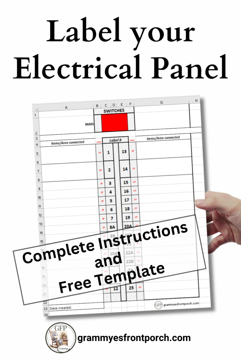 How To Label Your Breaker Panel - Grammye'S Front Porch pertaining to Free Printable Circuit Breaker Panel Labels