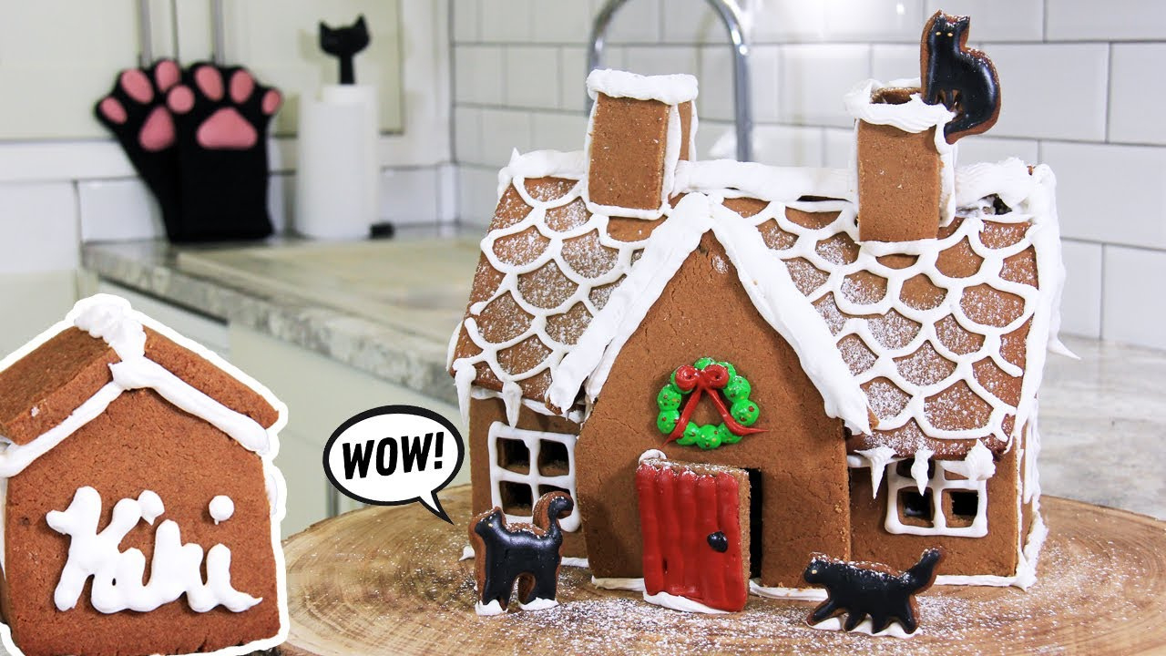 How To Make A Gingerbread House + Free Templates! with Gingerbread House Free Templates