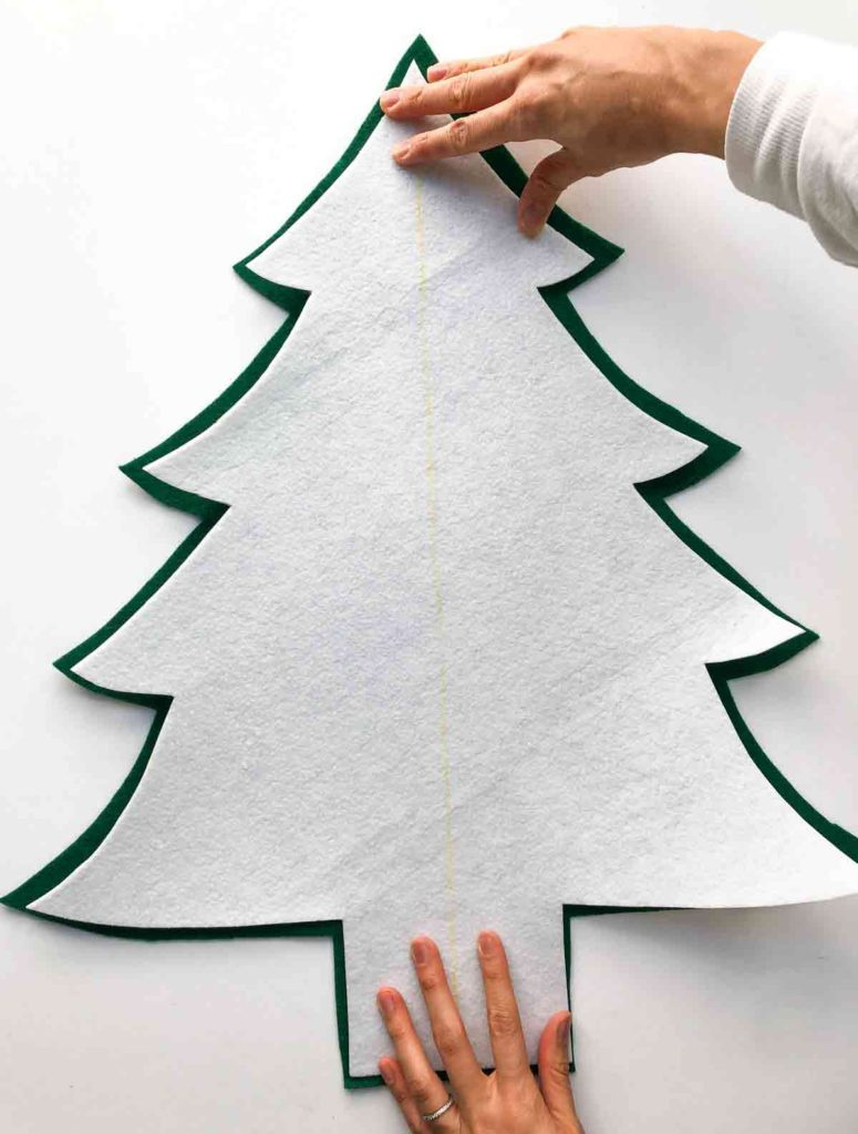How To Make An Easy 3D Felt Christmas Tree (Free Pattern) - Mindymakes intended for Printable Felt Christmas Tree Pattern
