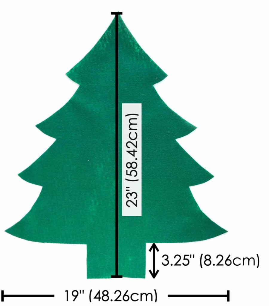 How To Make An Easy 3D Felt Christmas Tree (Free Pattern) - Mindymakes pertaining to Printable Felt Christmas Tree Pattern