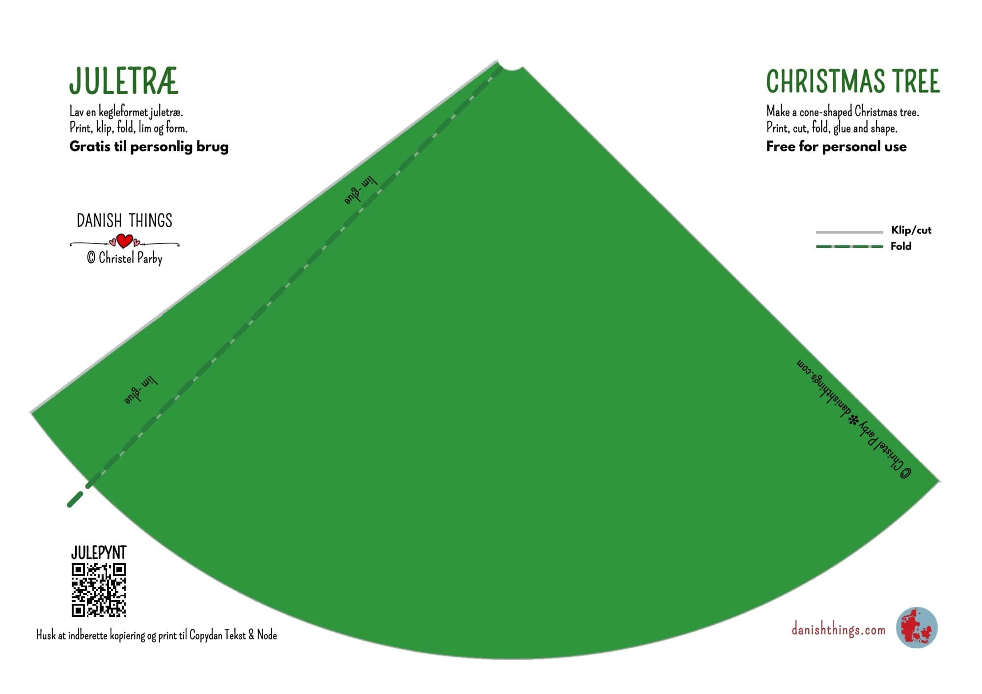 How To Make An Easy Christmas Tree – Quick And Decorative within Christmas Tree Cone Template Printable