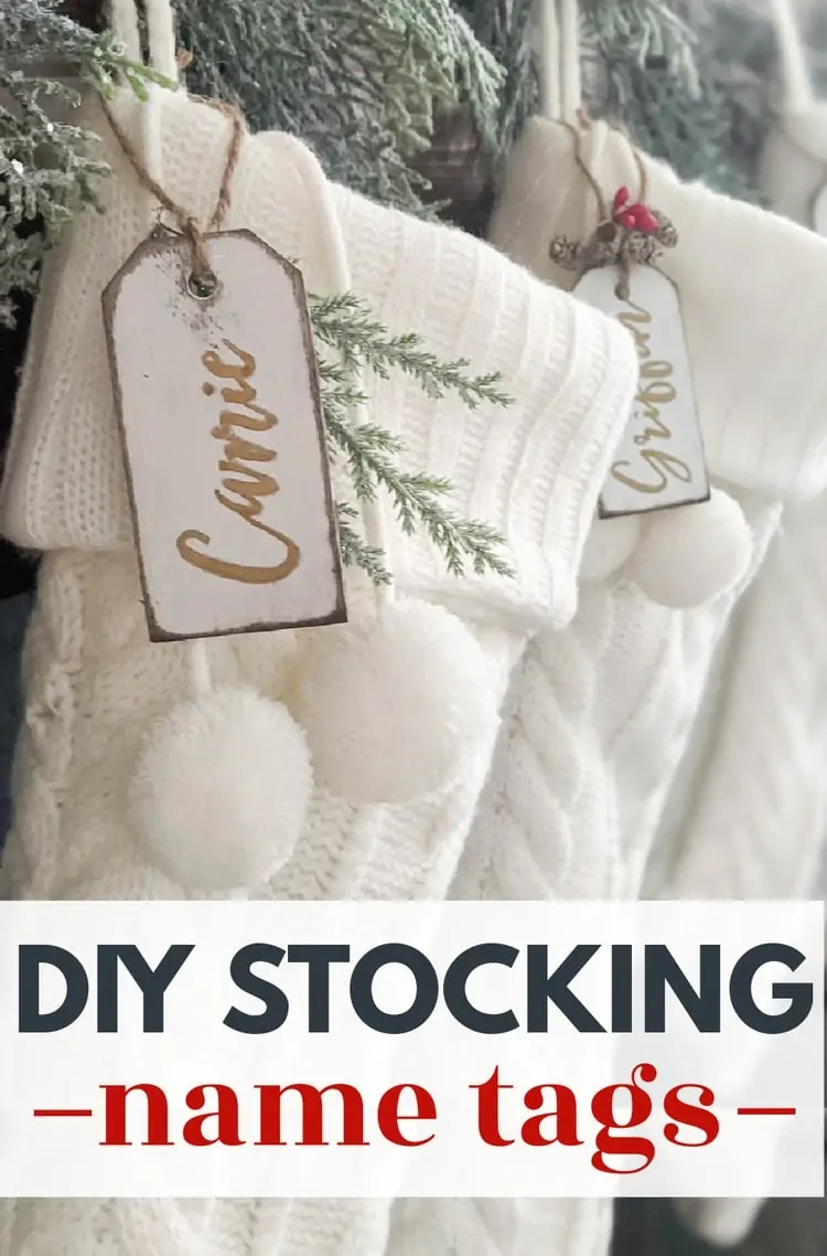 How To Make Beautiful Diy Stocking Name Tags in Printable Christmas Stocking Name Tags