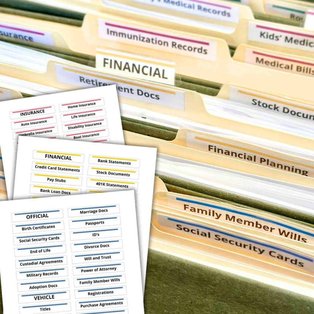 How To Make Your Own File Folder Labels - Free Template! within Free Printable File Cabinet Labels