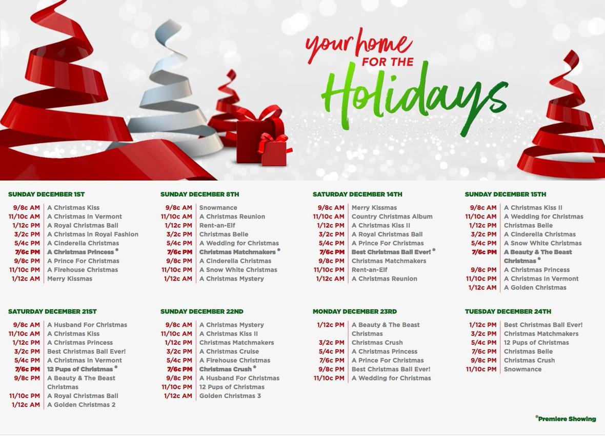 Ion Television Is 'Your Home For The Holidays' With 6 All-New in Ion Christmas Movie Schedule 2025 Printable