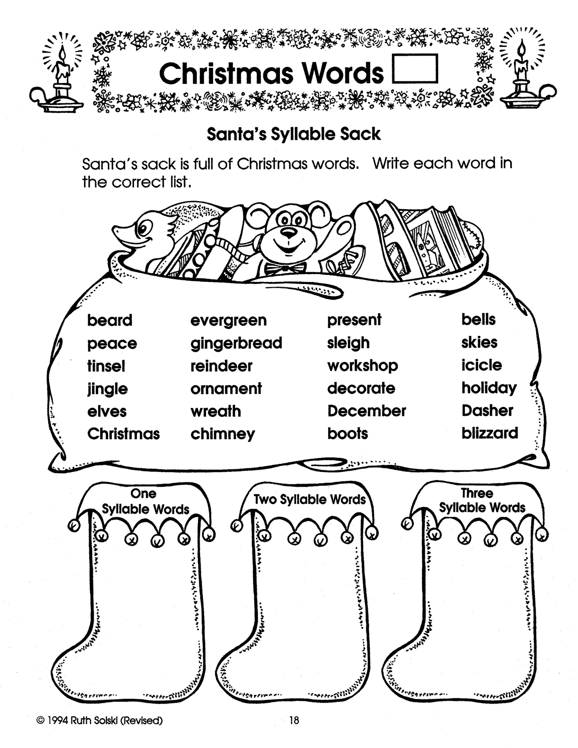 Its Christmas Time Grade 3 - Worksheets Library in 3Rd Grade Christmas Worksheets