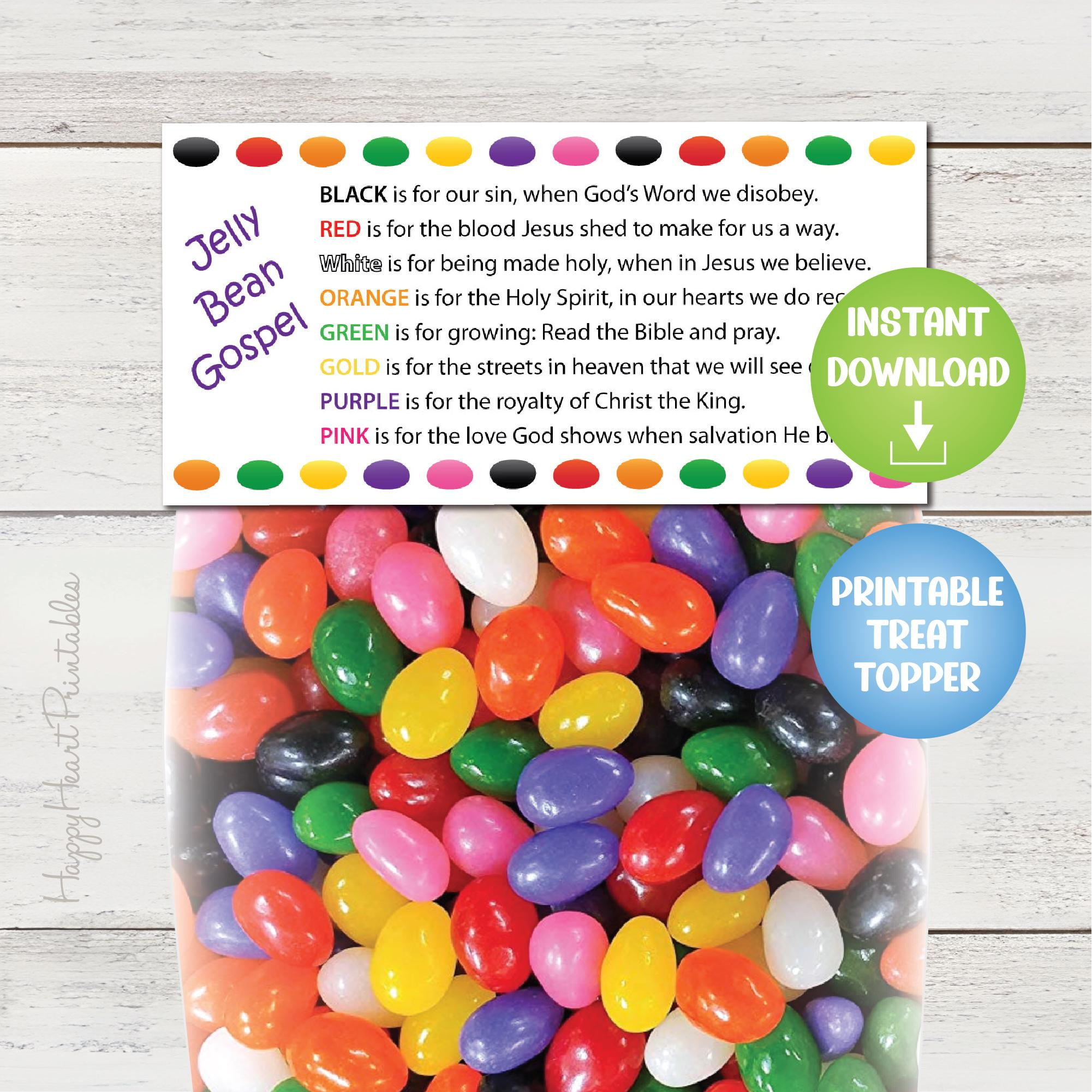 Jelly Bean Printable - Etsy intended for Jelly Belly Flavor Chart Printable