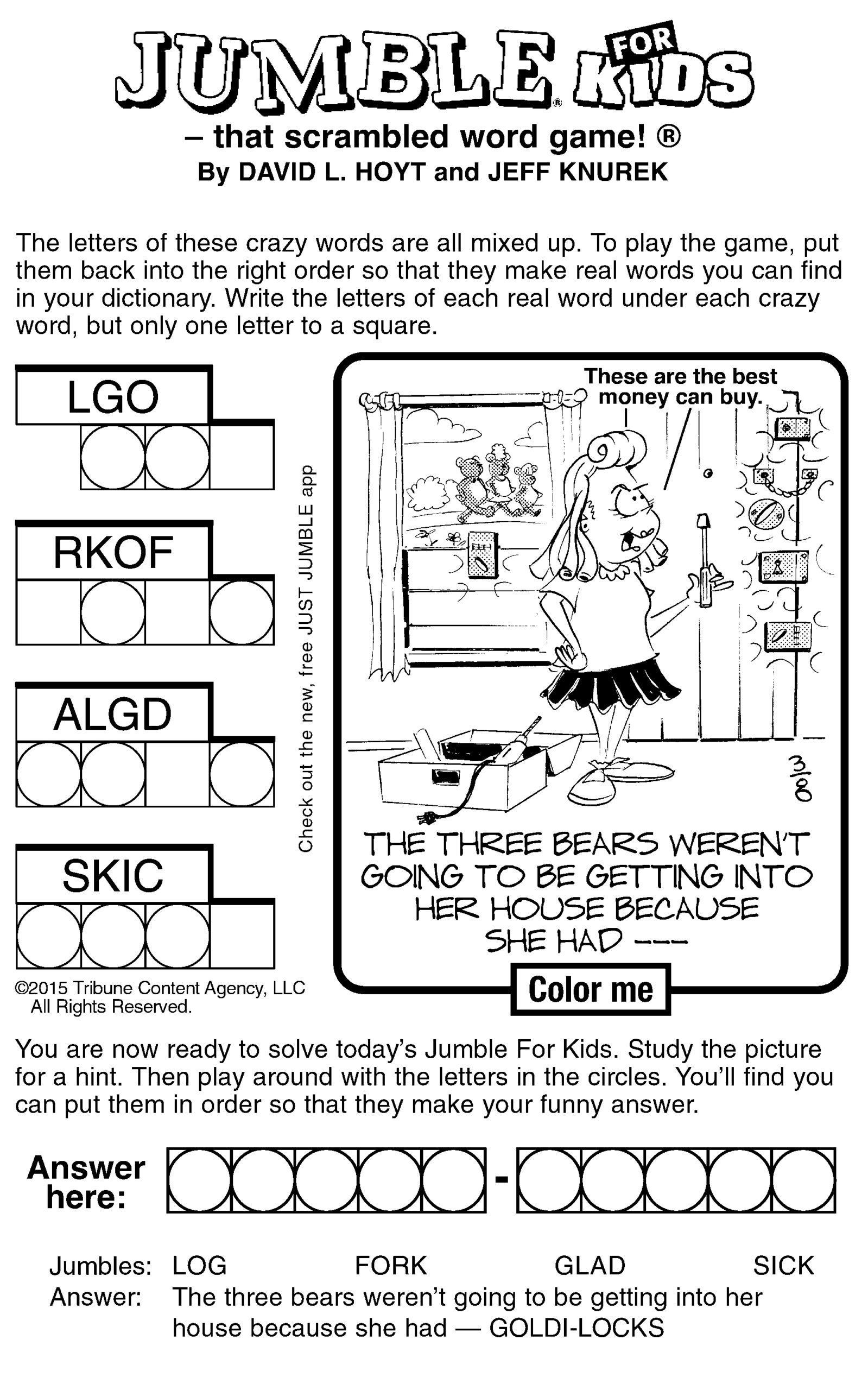 JumbleĀ® For Kids - Games & Puzzles intended for Free Printable Daily Jumble Puzzles
