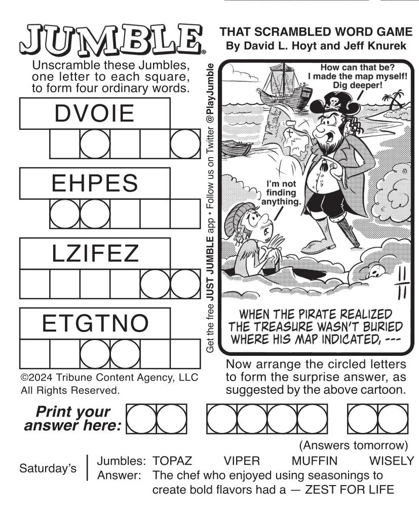 Jumble - Puzzles intended for Free Printable Jumble Puzzles with Answers