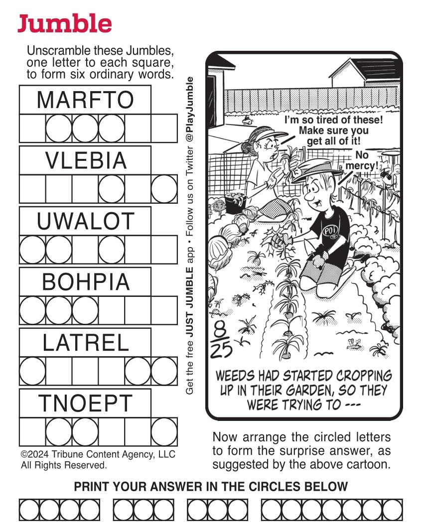 Jumble - Puzzles within Free Printable Jumble Puzzles With Answers