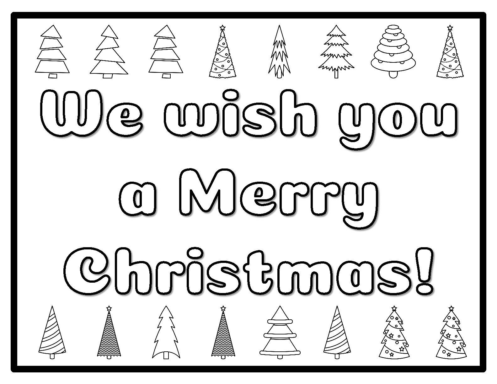 Kindergarten Christmas Trees Coloring Pages, Christmas Wishes Byob inside Teachers Pay Teachers Free Christmas Worksheets