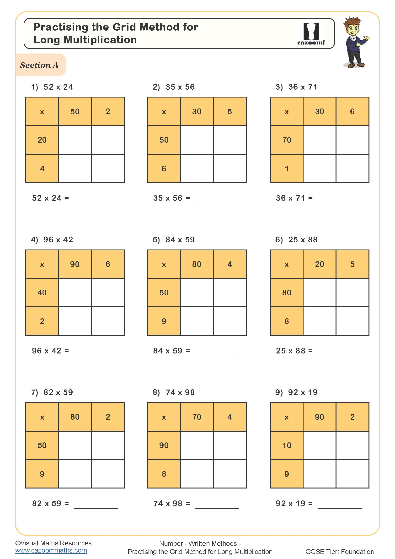 Ks3 And Ks4 Area Models Worksheets | Engaging Models And throughout Free Printable Area Model Multiplication Worksheets