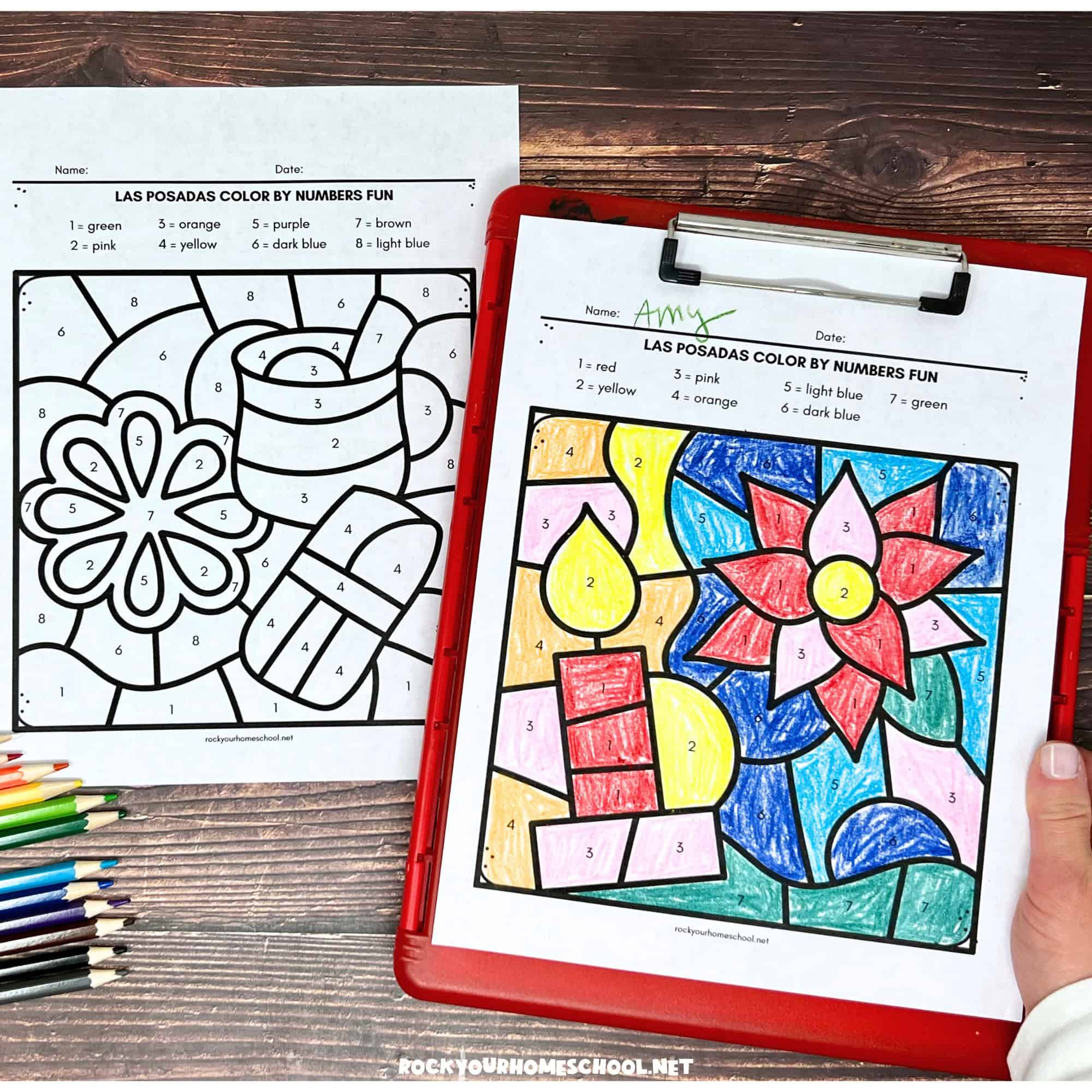 Las Posadas Colornumber For Christmas In Mexico (8 Free inside Christmas in Mexico Free Printable