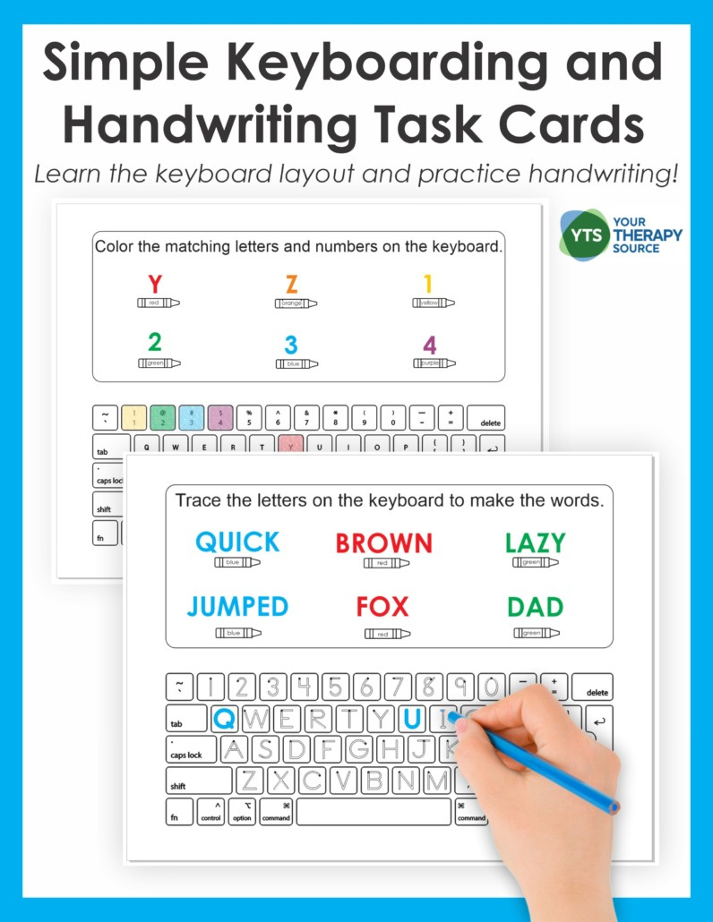 Learning The Keyboard Layout - Free Pdf - Your Therapy Source inside Free Printable Typing Worksheets