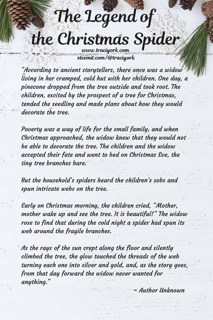 Legend Of The Christmas Spider with regard to The Christmas Spider Story Printable