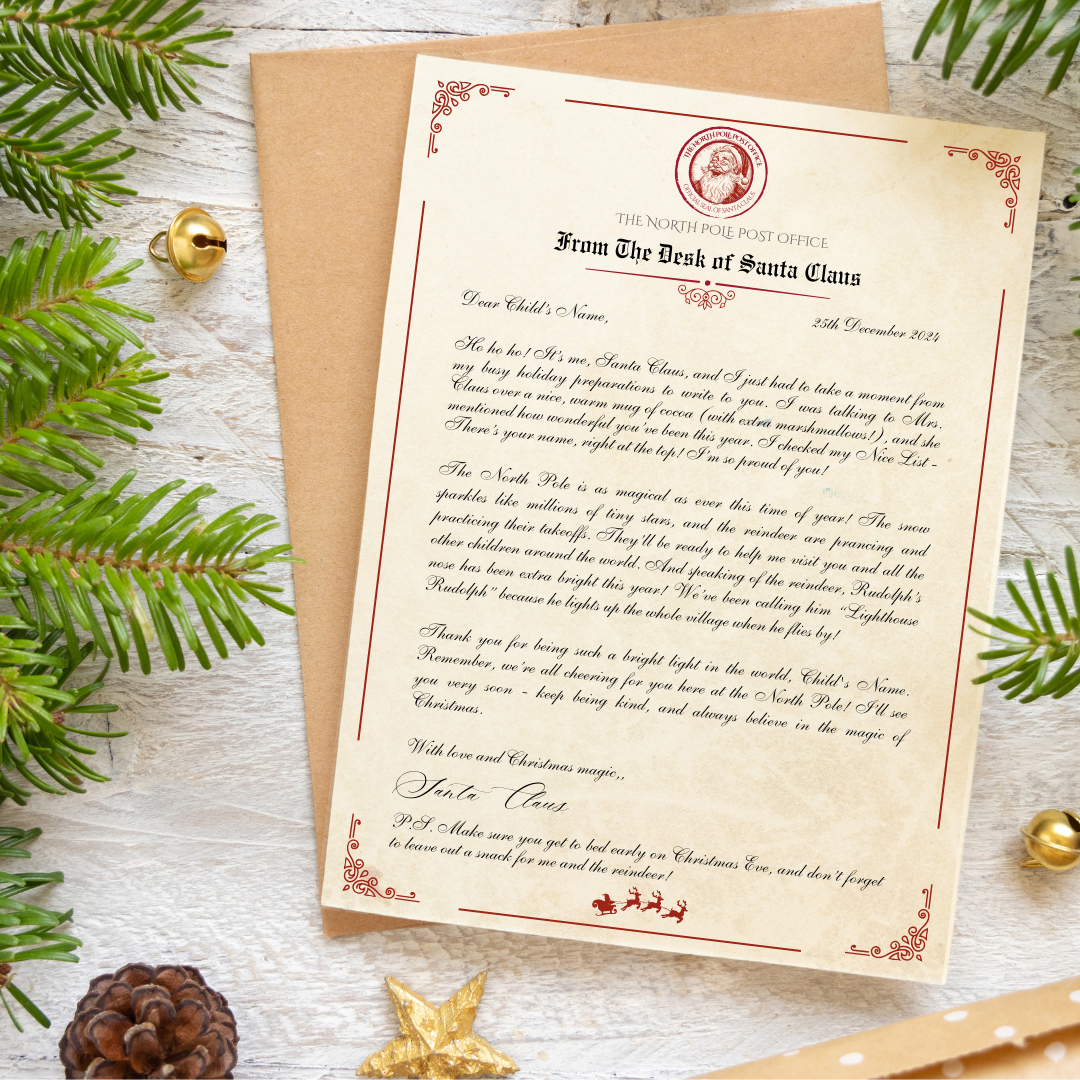 Letter From Santa 2025 with regard to Christmas Letter 2025 Template