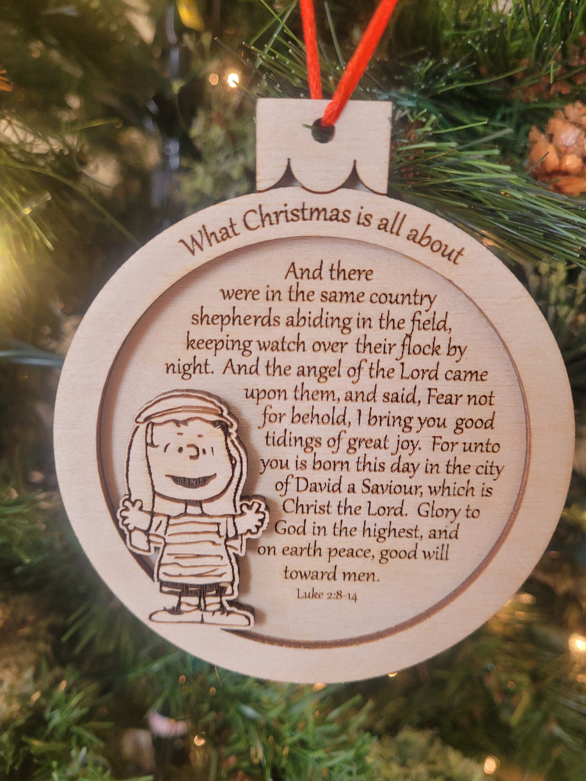 Linus Meaning Of Christmas - Etsy regarding Printable Linus Christmas Speech