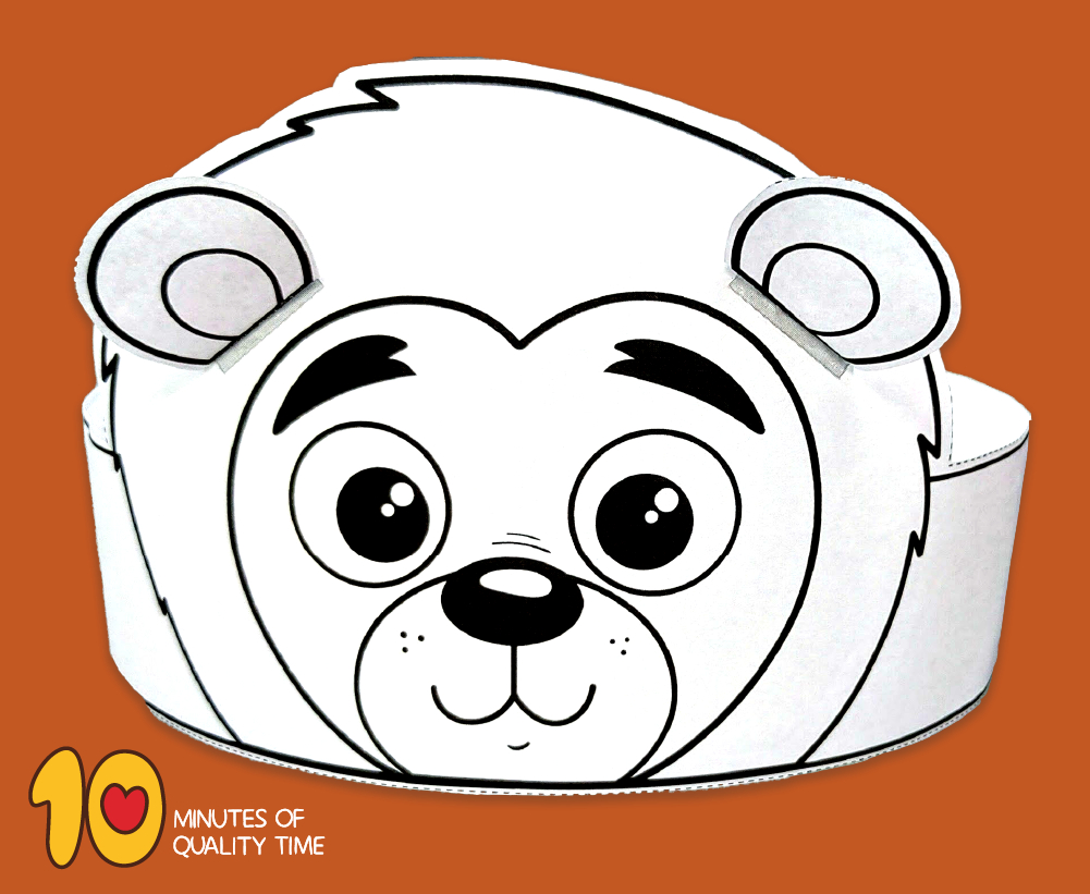 Lion Paper Crown – 10 Minutes Of Quality Time regarding Free Printable Animal Crown Template
