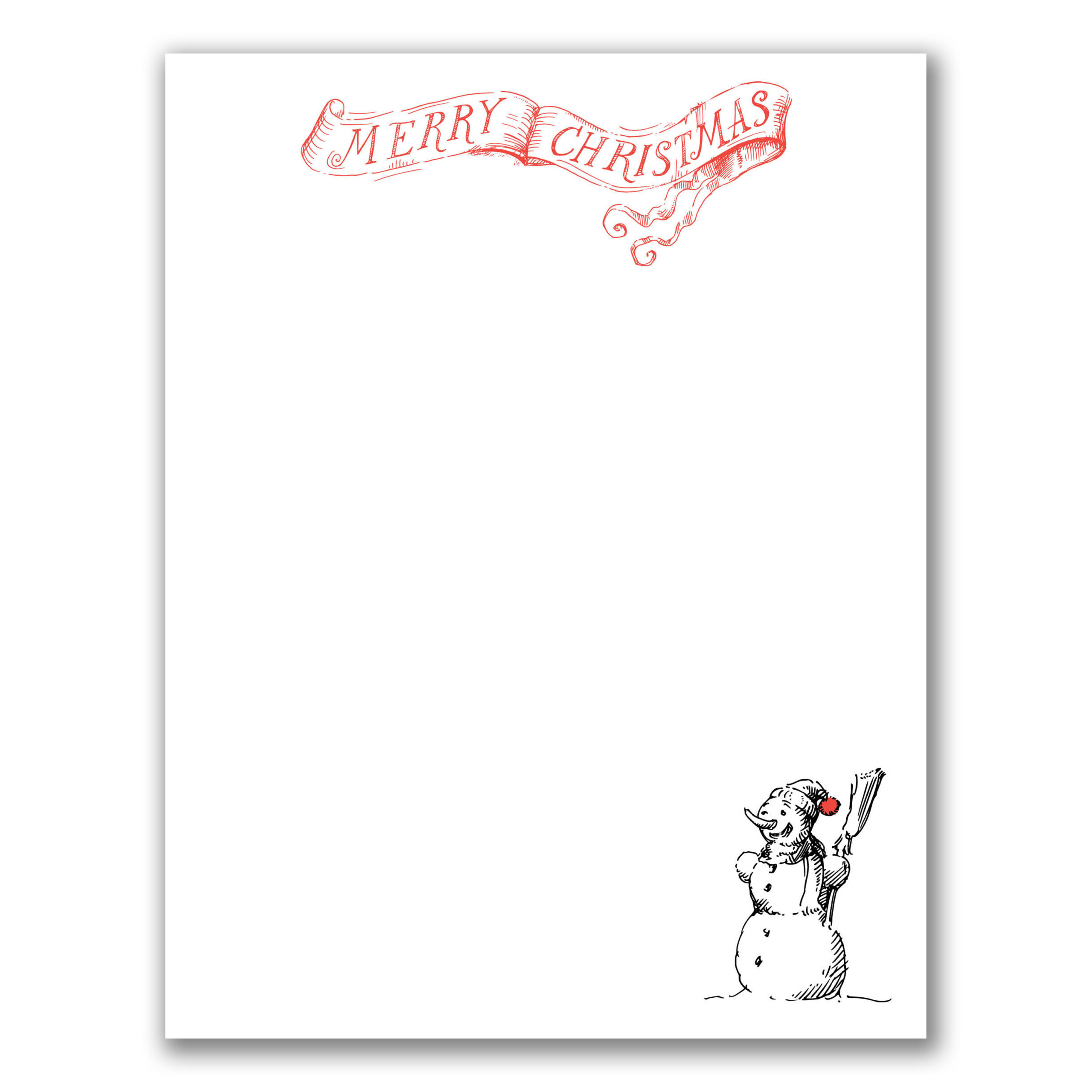 Lthd-19 Personalized Christmas Stationery - Copycat Printing in Christmas Letterhead Printable