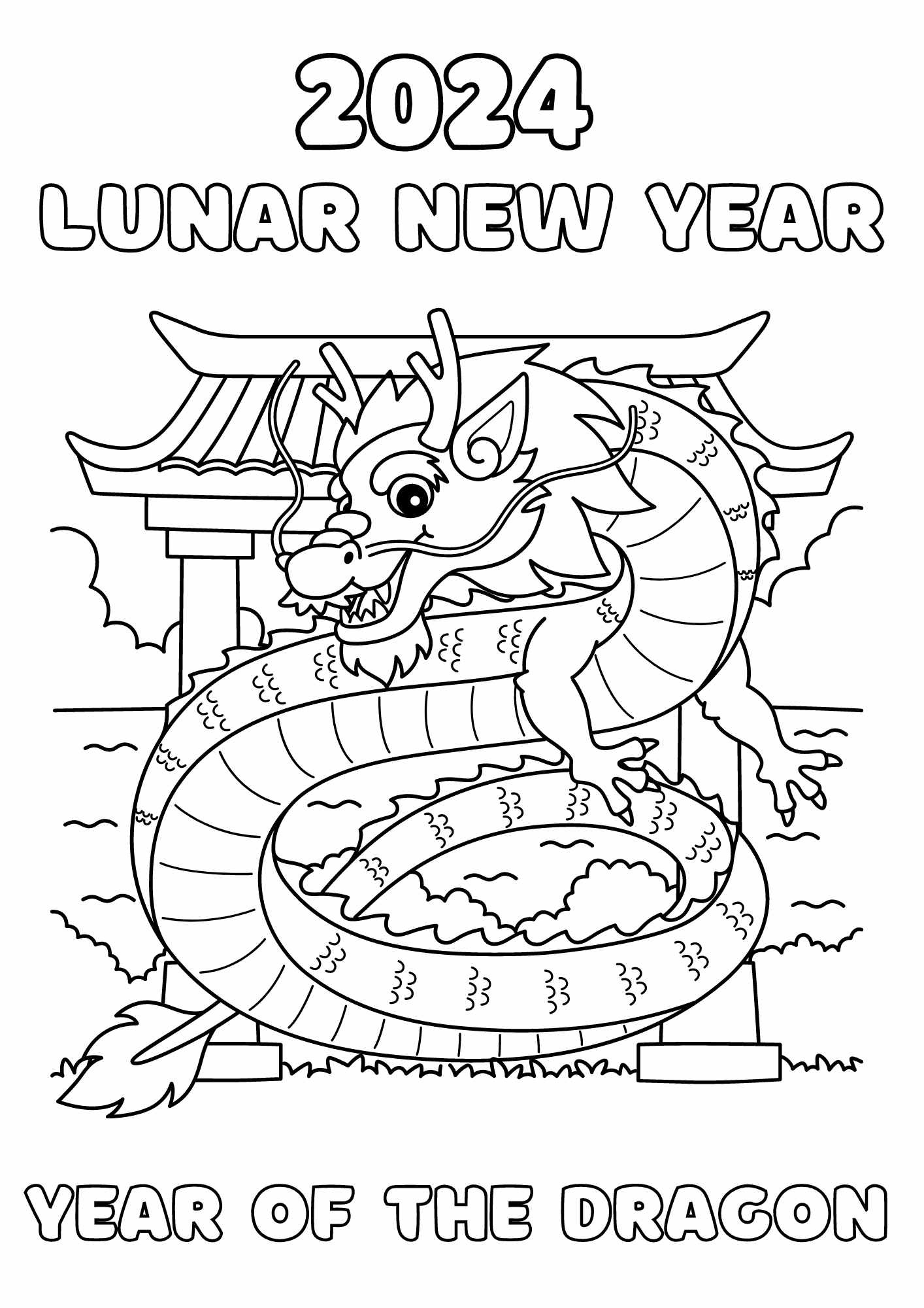 Lunar New Year 2024 Year Of The Dragon Coloring - Ezpzlearn intended for Chinese New Year Dragon Coloring Page Free Printable
