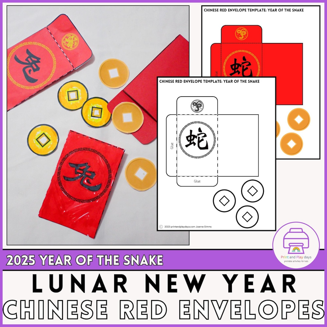 Lunar New Year Activity | Chinese Lucky Red Envelope Craft | Year throughout Printable Chinese New Year Envelopes