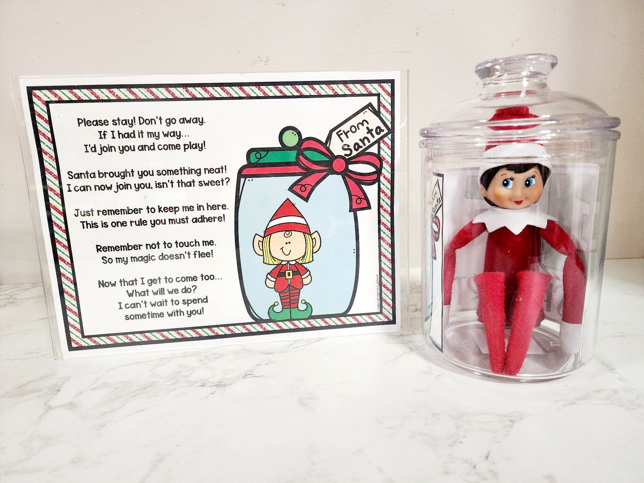 Magic Elf Transport Printable Poster And Labels Freebie – Elf Day 16 in Printable Elf On The Shelf In A Jar Letter