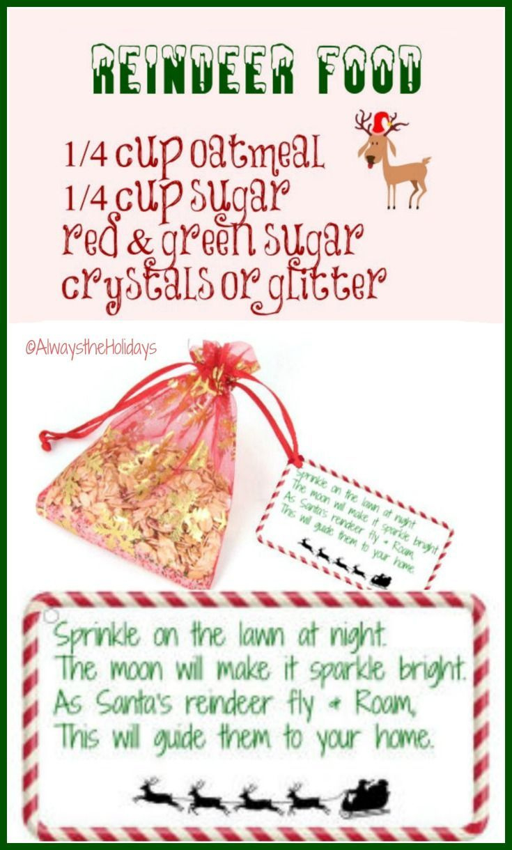 Magic Reindeer Food With Free Printable Label - Fun Reindeer Snack throughout Printable Reindeer Food Recipes